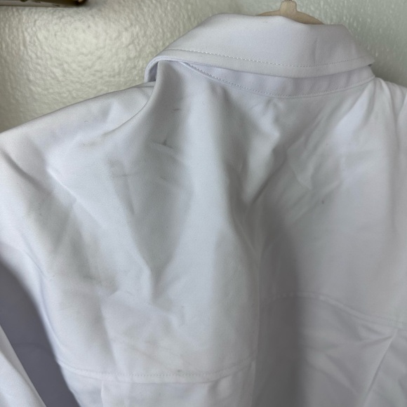 Good American Tabbed Poplin Shirt in White001 NWT GA Size 3/4 Size L/XL - Picture 7 of 10